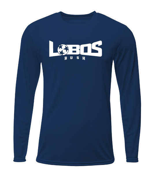 A4 Performance Long Sleeve Training Jersey- 2014 LR White