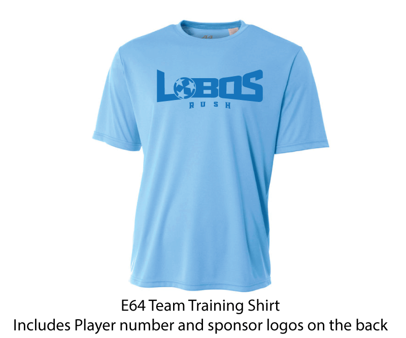 A4 Performance Training Jersey-Light Blue Includes player number & sponsors- 09 LLR