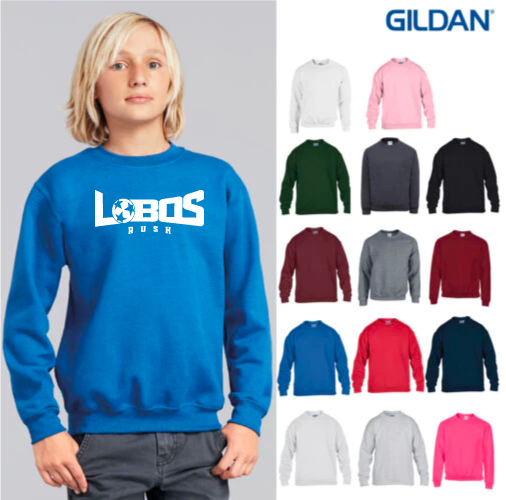 Gildan Crew Sweatshirt- 2013 LLR White