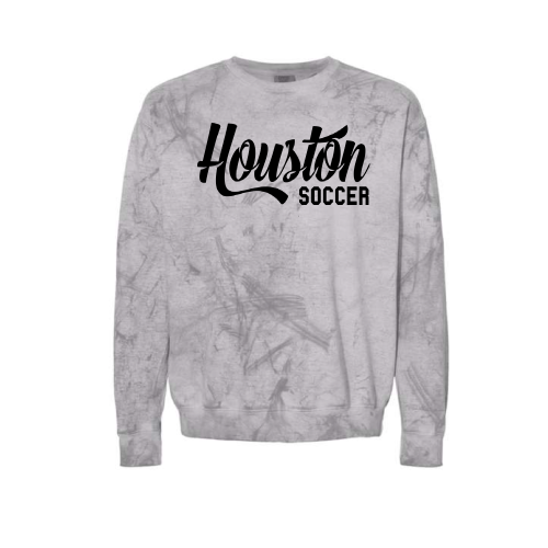 HMS Soccer -Comfort Colors Crew Sweatshirt- Smoke Tie Dye