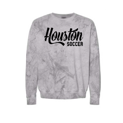 HMS Soccer -Comfort Colors Crew Sweatshirt- Smoke Tie Dye